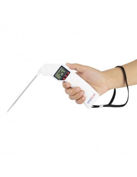 Thermomètre à sonde pliable Easytemp blanc