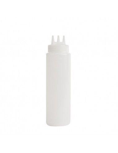 Bouteille souple transparente 3 embouts Vogue 681ml