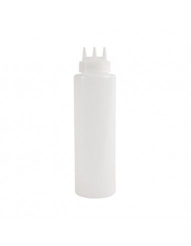 Bouteille souple transparente 3 embouts Vogue 908ml