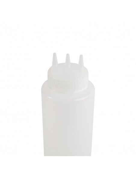 Bouteille souple transparente 3 embouts Vogue 908ml