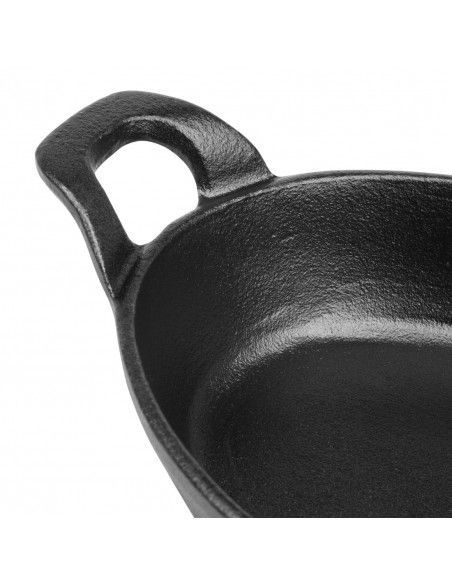 Plat à oreilles ovale en fonte Olympia 220 x 150 mm
