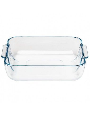 Plat carré en verre Pyrex 210mm