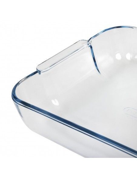 Plat carré en verre Pyrex 210mm