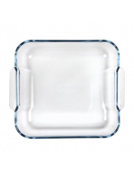 Plat carré en verre Pyrex 210mm