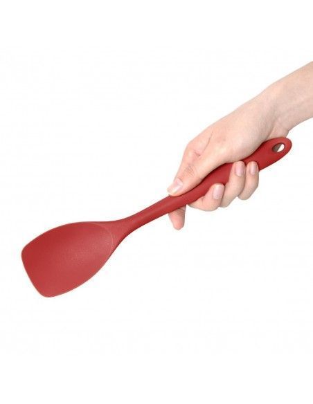 Spatule et cuillère rouge en silicone 280mm