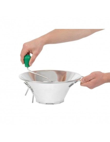Moulin à légumes Tellier en acier étamé n°3 - 31 cm
