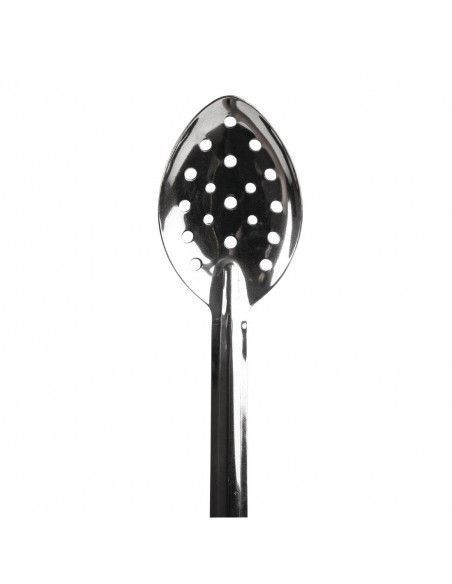 Cuillère de service perforée en acier inoxydable Vogue 330mm