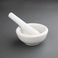 Pilon et mortier en porcelaine Vogue 115mm 2