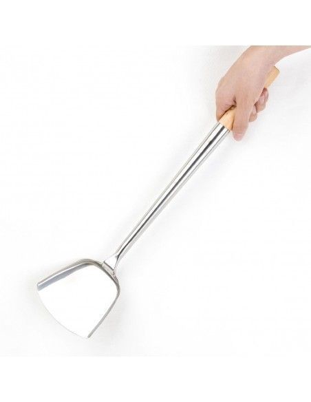 Spatule wok en acier inoxydable Vogue