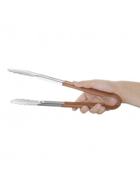 Pince de service à code couleur Hygiplas 300mm marron