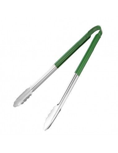 Pince de service code couleur Hygiplas 405mm verte