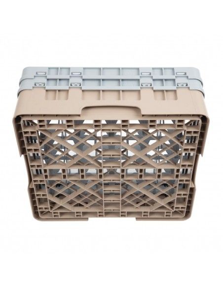Casier à verres 25 compartiments Camrack Cambro beige hauteur max 133mm