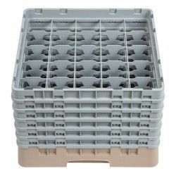 Casier à verres 25 compartiments Camrack Cambro beige hauteur max 298mm 2