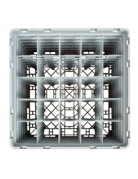 Casier à verres 25 compartiments Camrack Cambro beige hauteur max 298mm