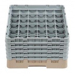Casier à verres 36 compartiments Camrack Cambro beige hauteur max 257mm 2