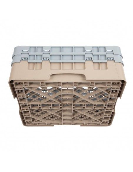 Casier à verres 16 compartiments Camrack Cambro beige hauteur max 133mm