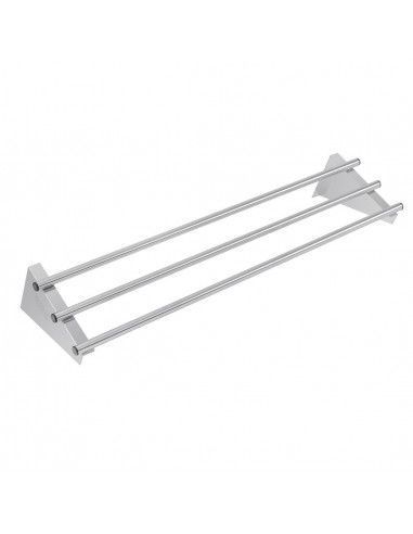 Etagère murale tubulaire Vogue acier inoxydable 1200mm