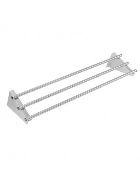 Etagère murale tubulaire Vogue acier inoxydable 1200mm