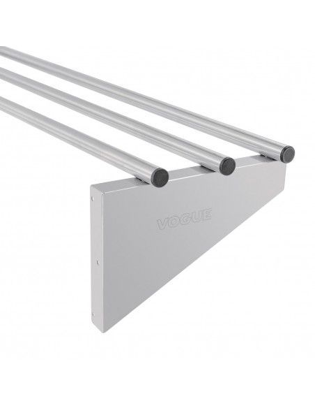 Etagère murale tubulaire Vogue acier inoxydable 1200mm