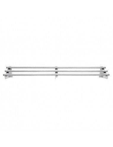 Etagère murale tubulaire Vogue acier inoxydable 1500mm