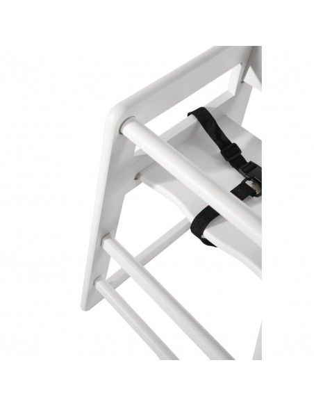 Chaise haute en bois blanche Bolero