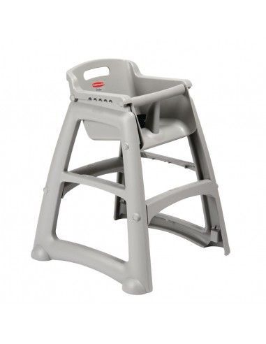 Chaise haute empilable platine Rubbermaid