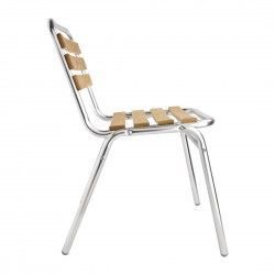 Chaises bistro frêne et aluminium Bolero (Lot de 4) 2