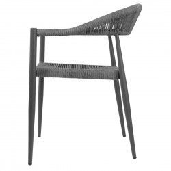 Fauteuils d'extérieur en rotin PE tressé Bolero Eden anthracite (lot de 4) 2