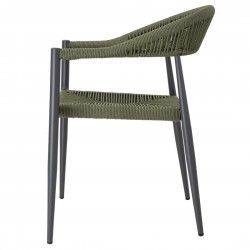 Fauteuils d'extérieur en rotin PE tressé Bolero Eden verts (lot de 4) 2