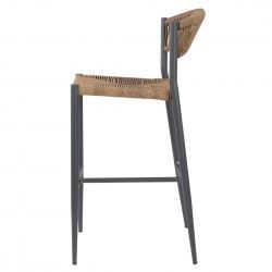 Tabourets de bar d'extérieur en rotin PE tressé Bolero Eden naturels (lot de 2) 2