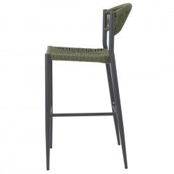 Tabourets de bar d'extérieur en rotin PE tressé Bolero Eden verts (lot de 2) 2