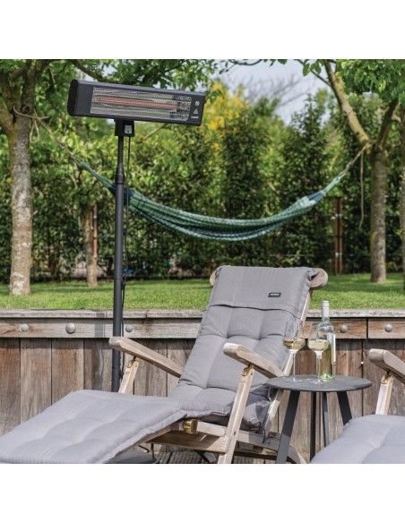 Chauffage de terrasse électrique avec télécommande Eurom TH1800S