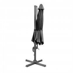 Parasol déporté professionnel Bolero Venice noir 3,5 m 2