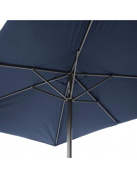 Parasol rectangulaire Bolero Seville 2x3m bleu marine