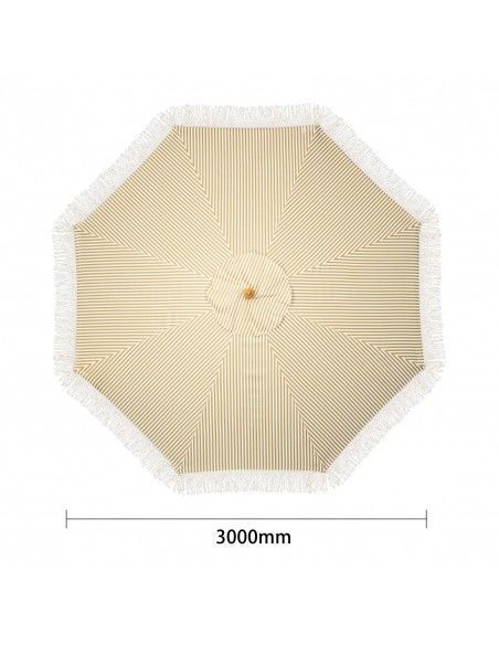 Parasol rond à rayures Bolero Sicile 2,5m