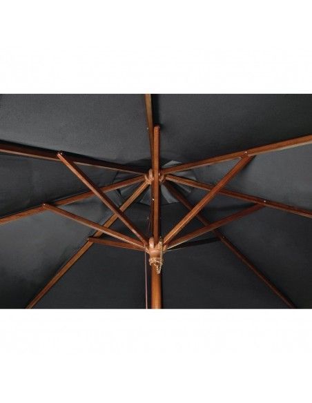 Parasol carré Bolero 2,5m noir