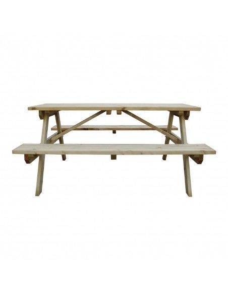 Table pique-nique en bois 1,5m