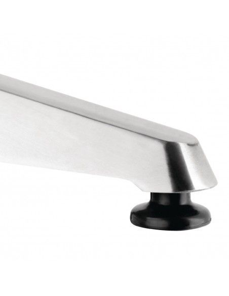 Table bistro carrée Bolero acier inoxydable 700mm