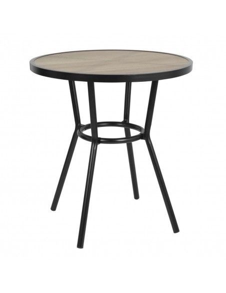 Table ronde d'extérieur Marston Bolero noire 700mm