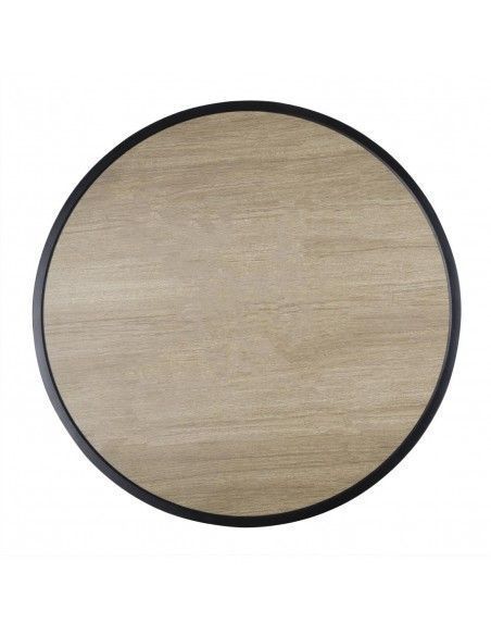 Table ronde d'extérieur Marston Bolero noire 700mm