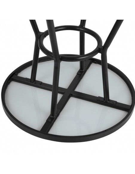 Table ronde d'extérieur Marston Bolero noire 700mm