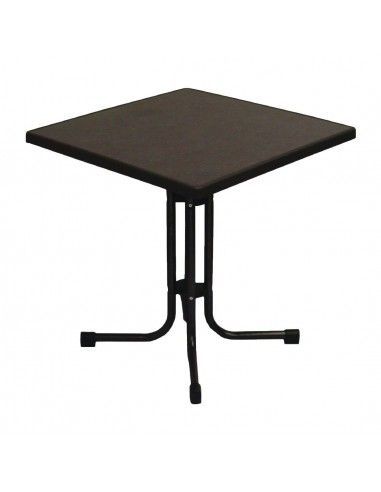 Table de patio démontable Limburg Pizarra 70 x 70 cm