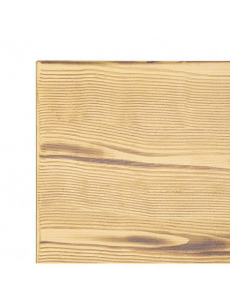 Table d'extérieur en aluminium et bois Bolero Complete 120x76 cm bois clair