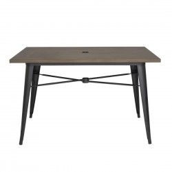 Table d'extérieur en aluminium et bois Bolero Complete 120x76 cm bois noir 2