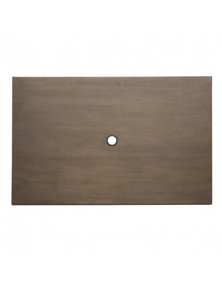 Table d'extérieur en aluminium et bois Bolero Complete 120x76 cm bois noir