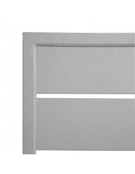 Plateau de table carré en aluminium Bolero gris clair 700 mm