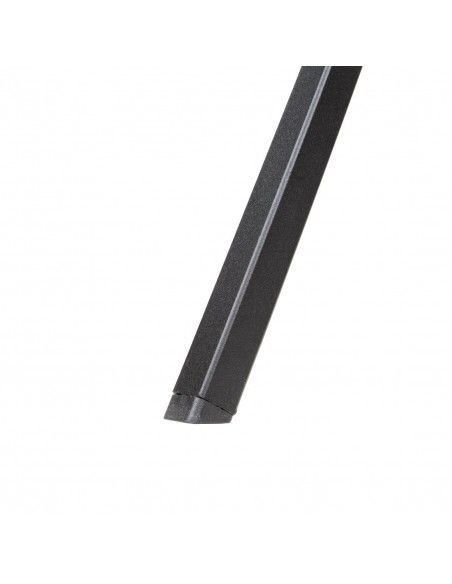 Table bistro carrée en acier ajouré Bolero noire 700mm