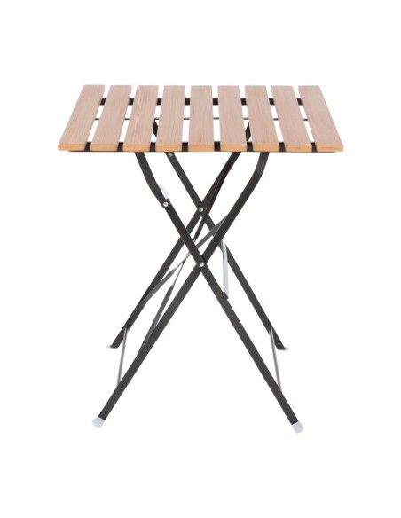 Table bistro carrée en imitation bois Bolero 600mm