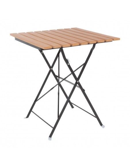 Table bistro carrée en imitation bois Bolero 600mm