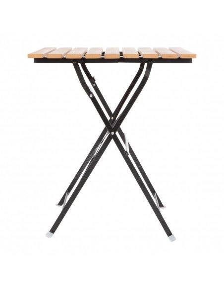 Table bistro carrée en imitation bois Bolero 600mm